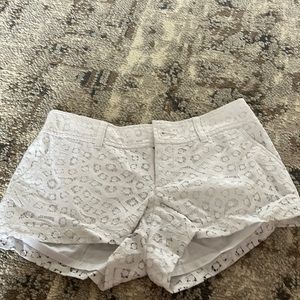 Lilly Pulitzer. The Walsh shorts. Size 0. White lace